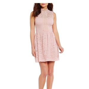 I.N San Francisco High Neck Lace Dress